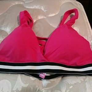 Pink bra